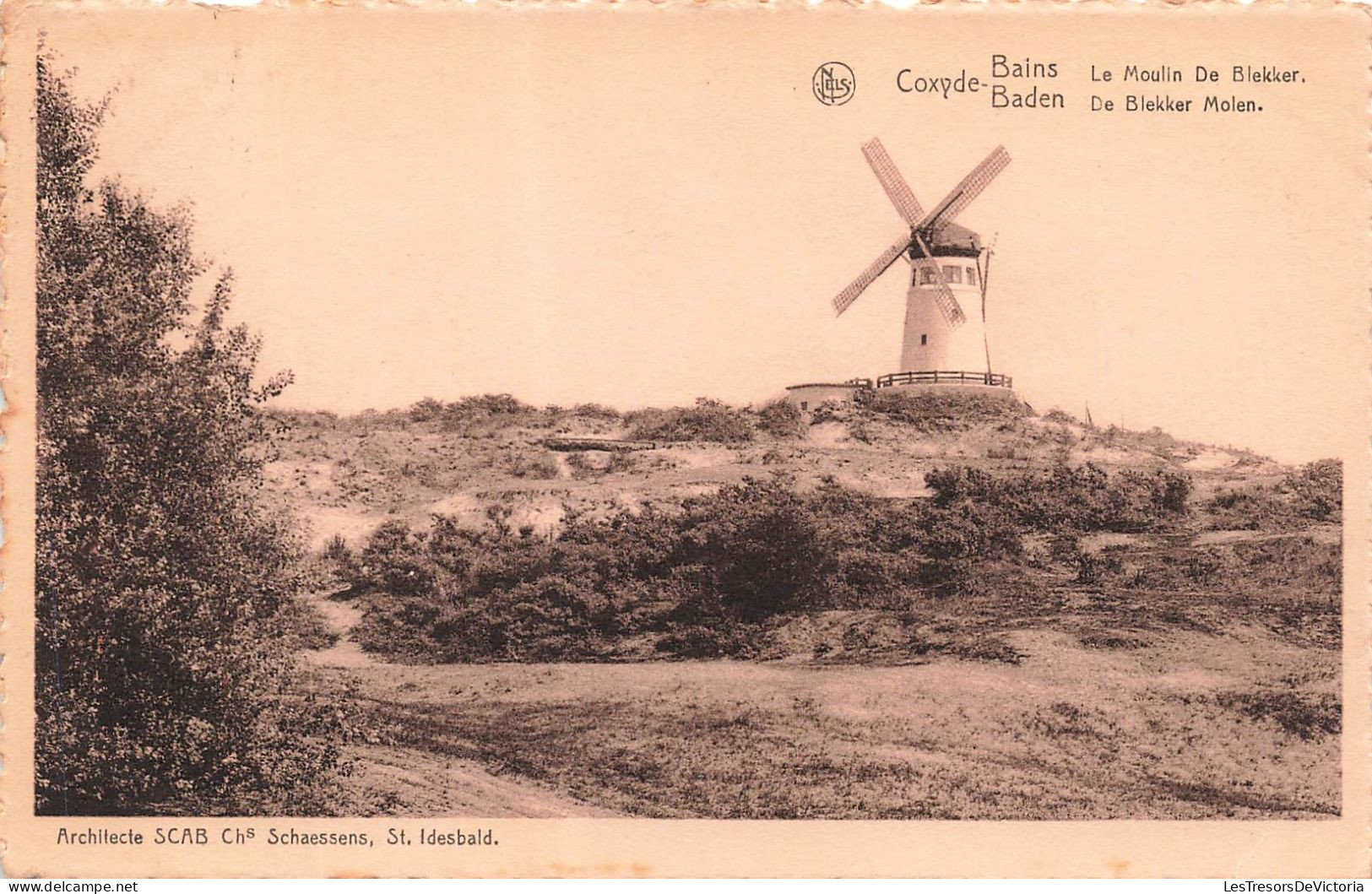 BELGIQUE - Coxyde - Bains - Le Moulin De Blekker - Carte Postale Ancienne - Koksijde