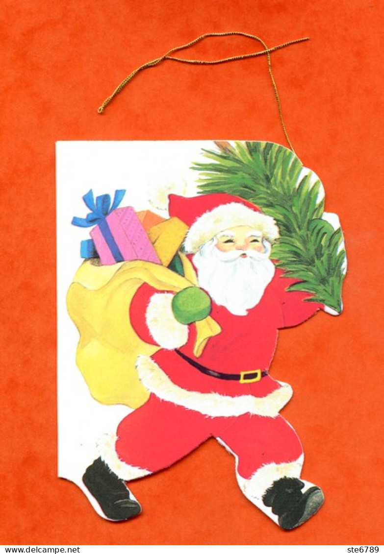 Etiquette Cadeau Pere Noel Mini Carte 5 - Weihnachtsmänner