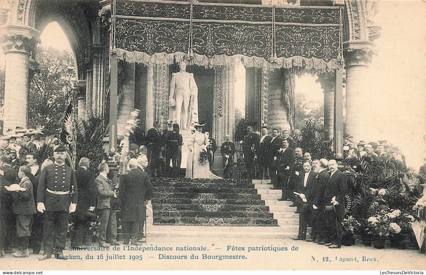 BELGIQUE - Laeken - Fêtes Patriotiques - Discours Du Bourgmestre - Carte Postale Ancienne - Laeken