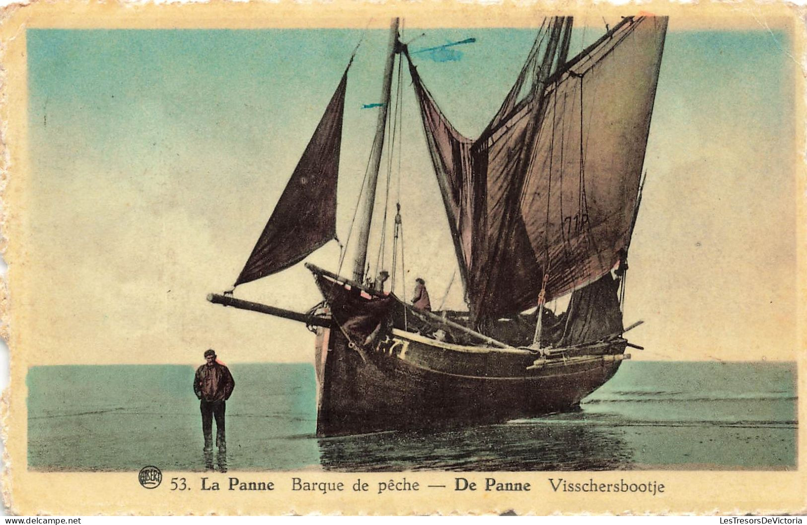 BELGIQUE - La Panne - Barque De Pêche - Carte Postale Ancienne - De Panne