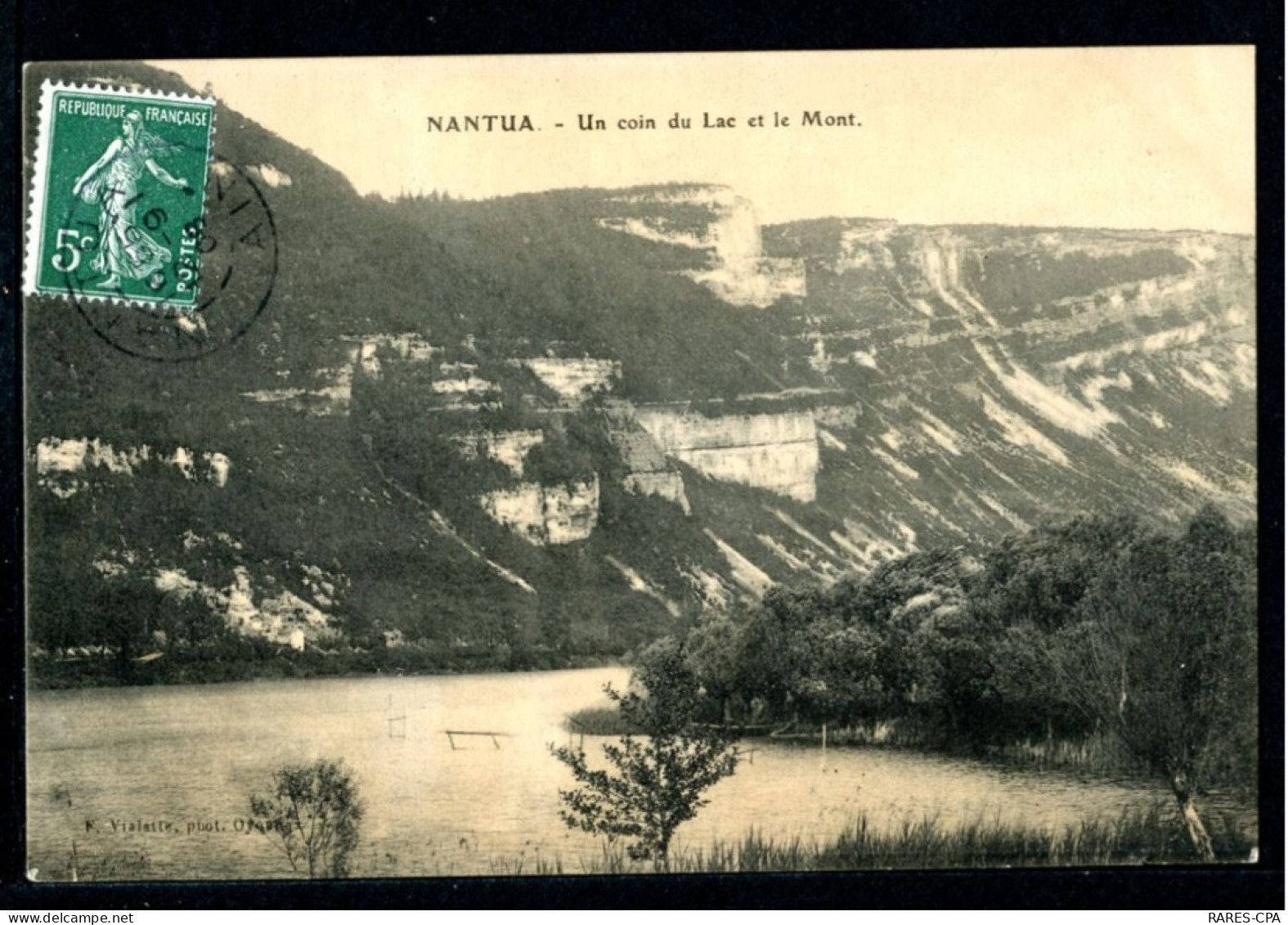 01 NANTUA - Un Coin Du Lac Et Le Mont - Nantua