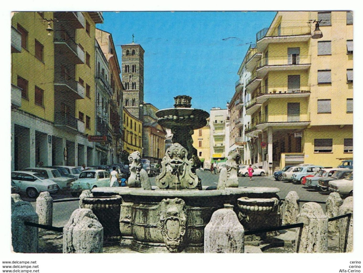 VELLETRI:   PIAZZA  CAIROLI  -  MONUMENTALE  FONTANA  DEL  BERNINI  -  FG - Velletri