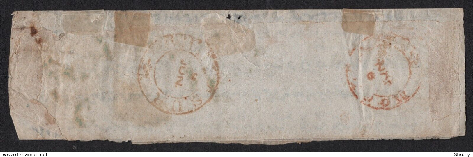 British India 1854 QV 1/2a Half Anna Litho / Lithograph Stamp Franking On Cover As Per Scan - 1854 Britse Indische Compagnie