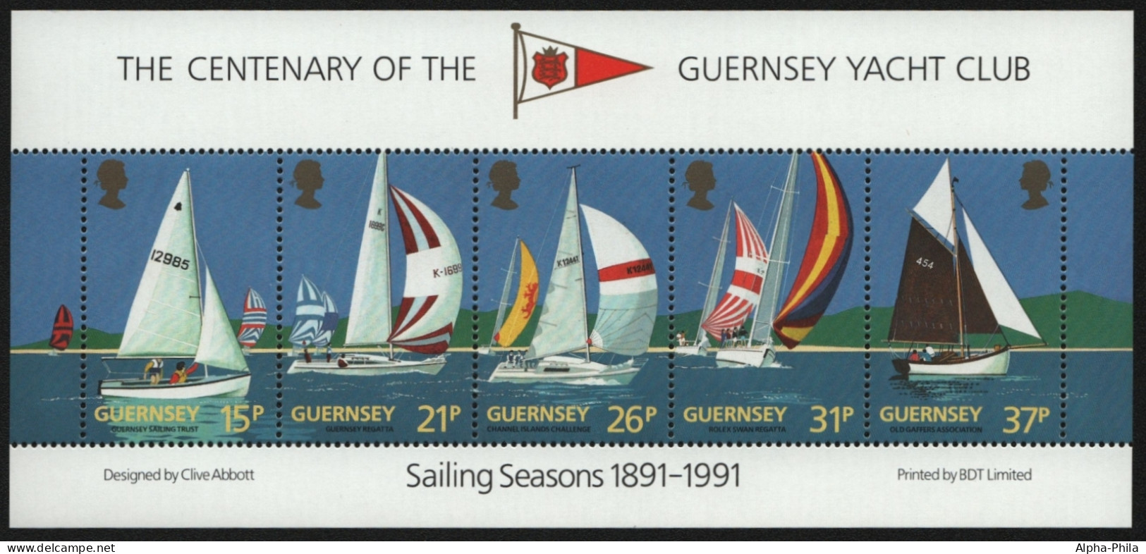 Guernsey 1990 - Mi-Nr. Block 7 ** - MNH - Segelboote / Sailboats - Guernesey
