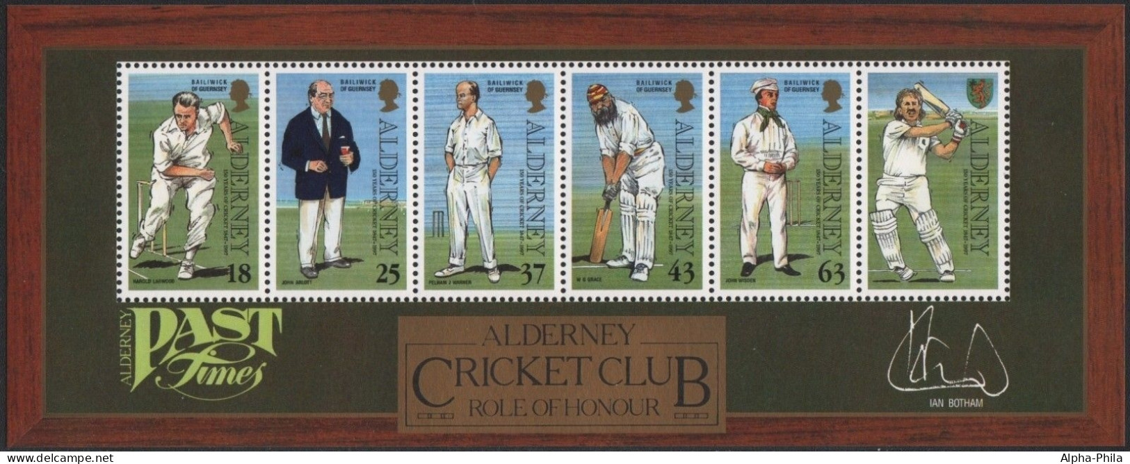 Alderney 1997 - Mi-Nr. Block 3 ** - MNH - Kricket / Cricket - Alderney