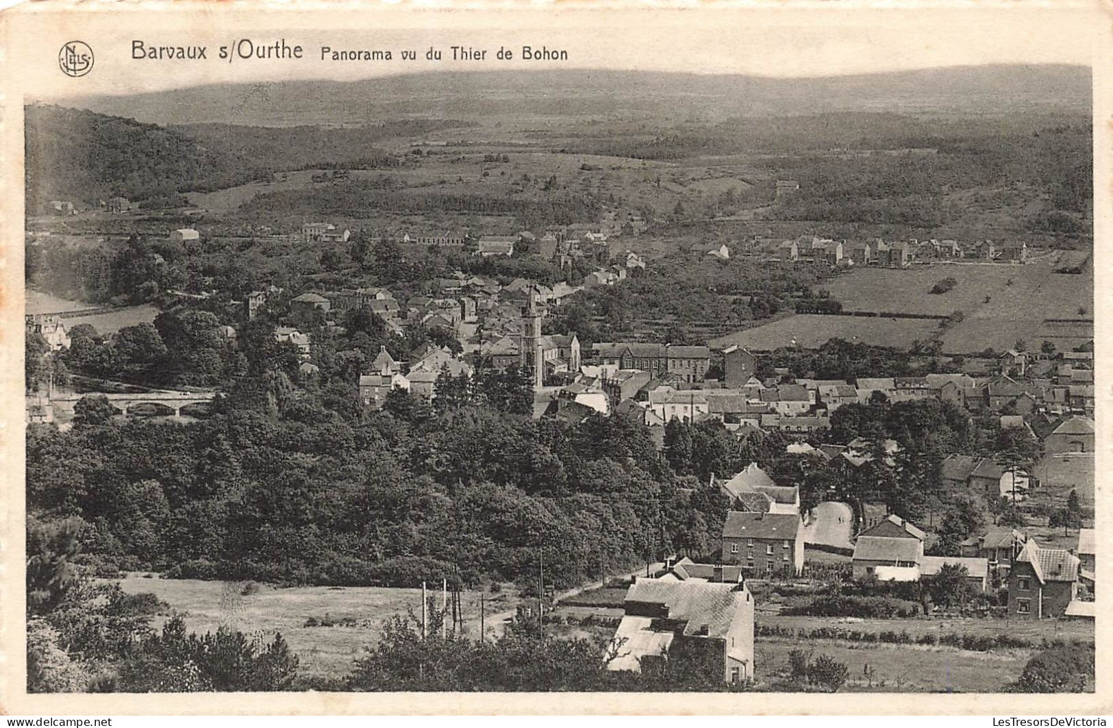 BELGIQUE - Barvaux-sur-Ourthe - Panorama Vu Du Thier De Bohon - Carte Postale Ancienne - Marche-en-Famenne