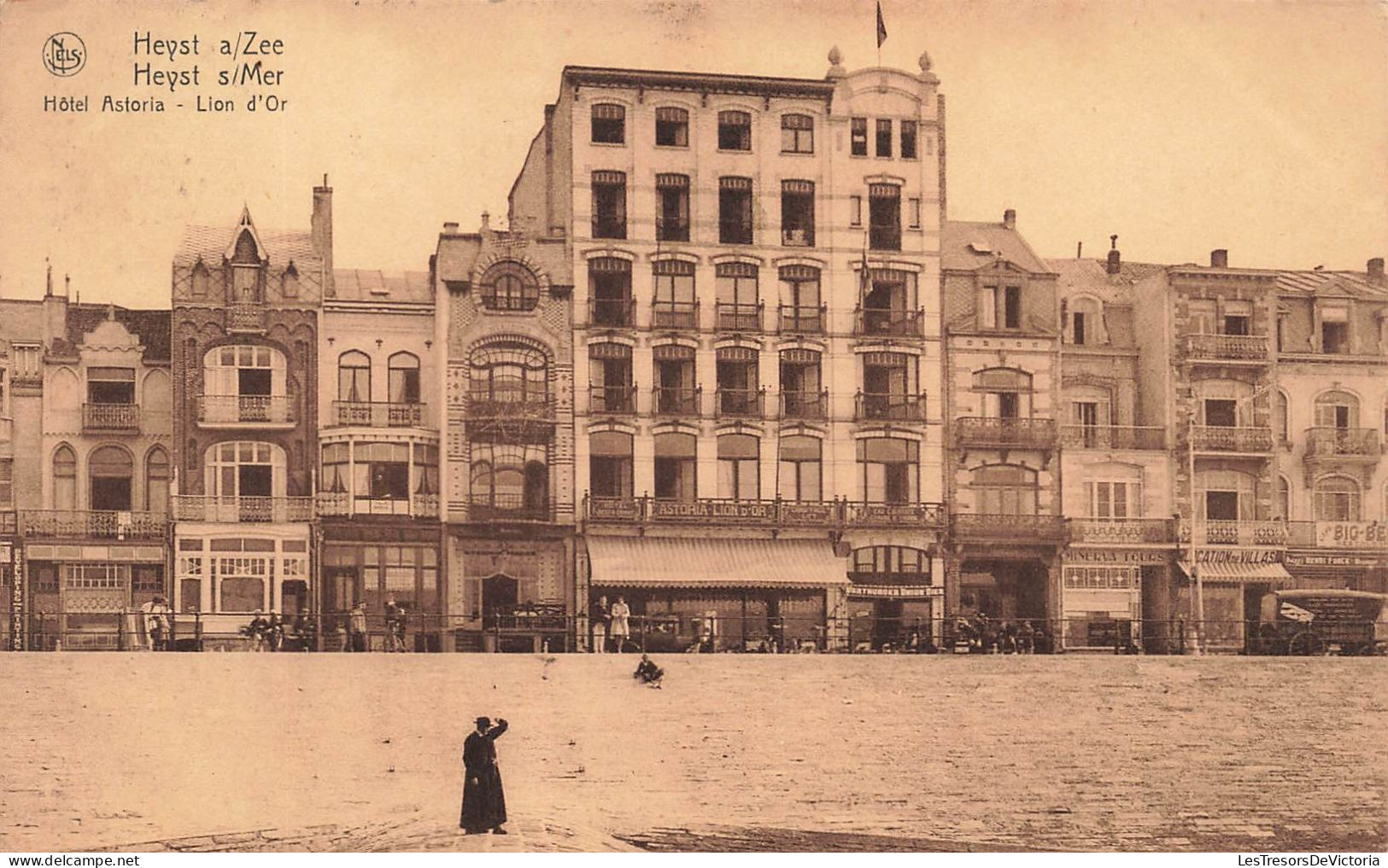 BELGIQUE - Heyst-sur-Mer - Hôtel Astoria - Lion D'or - Carte Postale Ancienne - Heist