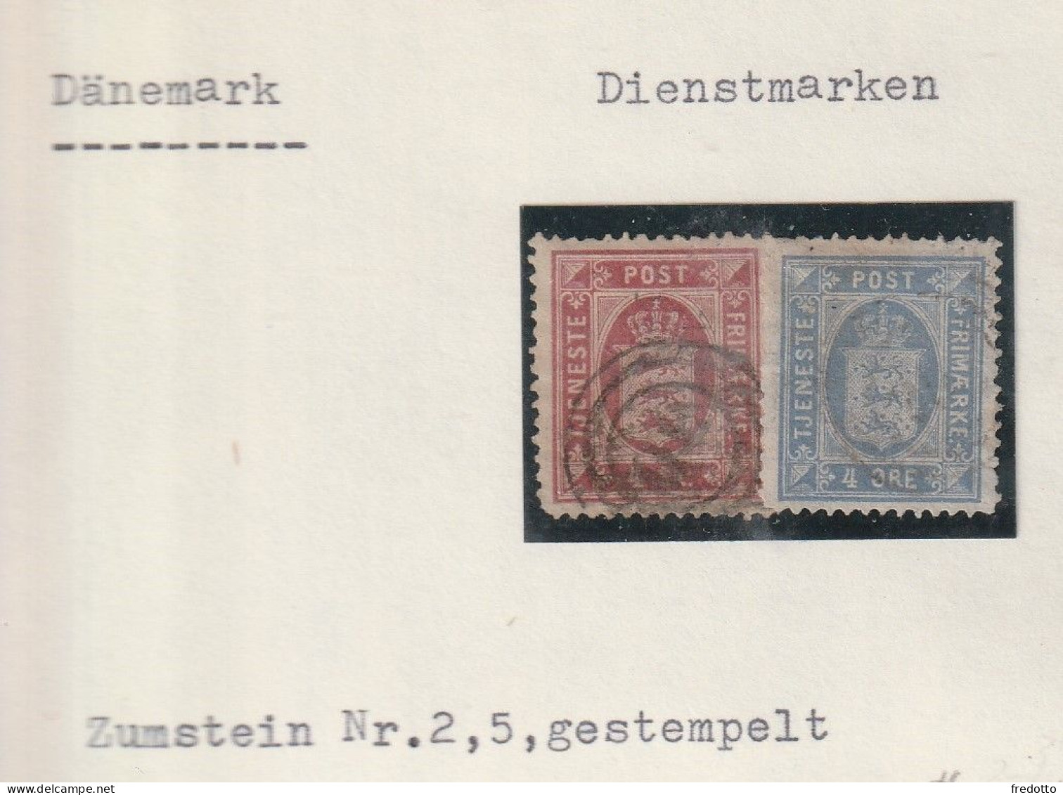 Dänemark  -Briefmarke Gestempelt - Dienstmarken