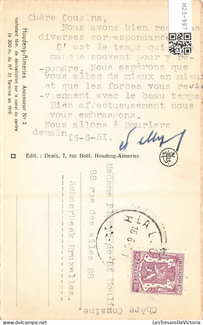 BELGIQUE - Houdeng-Aimeries - Ascenseur Numéro 2 - Carte Postale Ancienne - Sonstige & Ohne Zuordnung