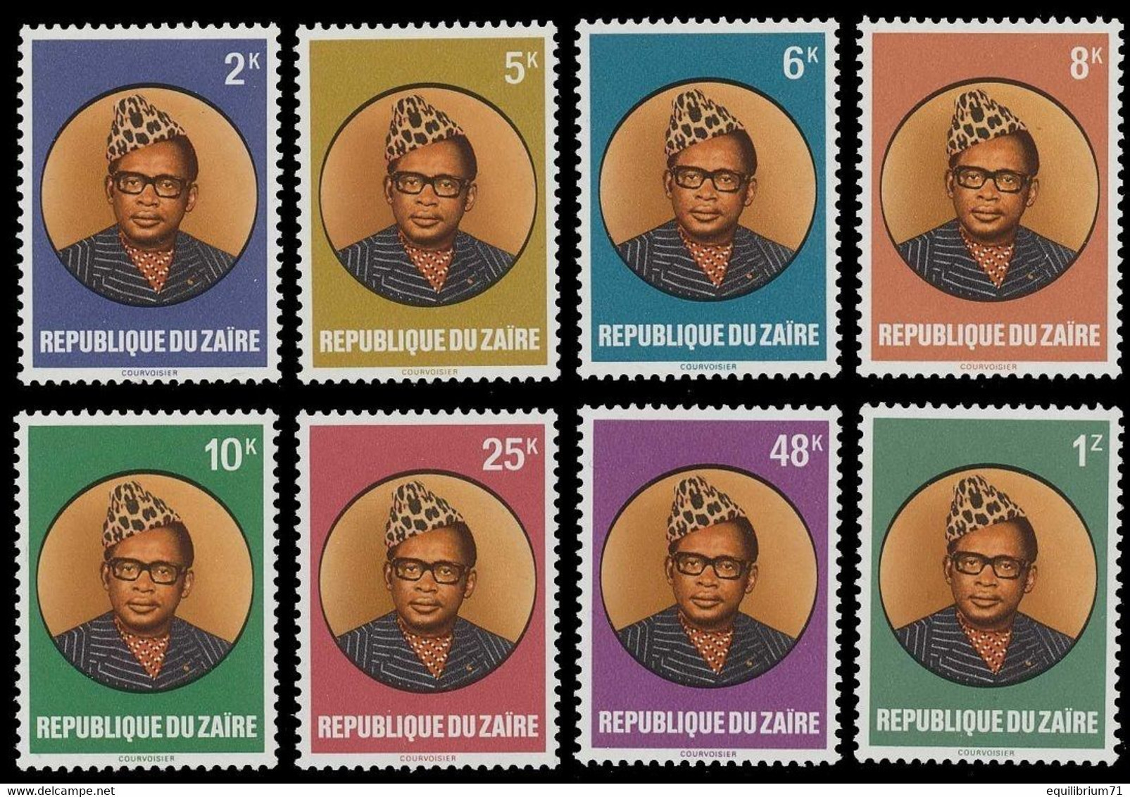 950/957** - Président / President / Präsident - Mobutu - ZAÏRE - Neufs