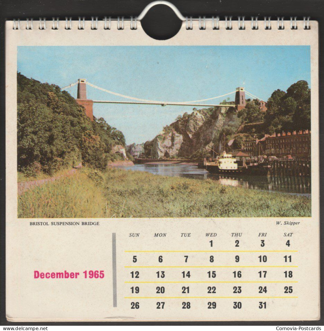 A 1965 Calendar of The West Country - Jarrold & Sons