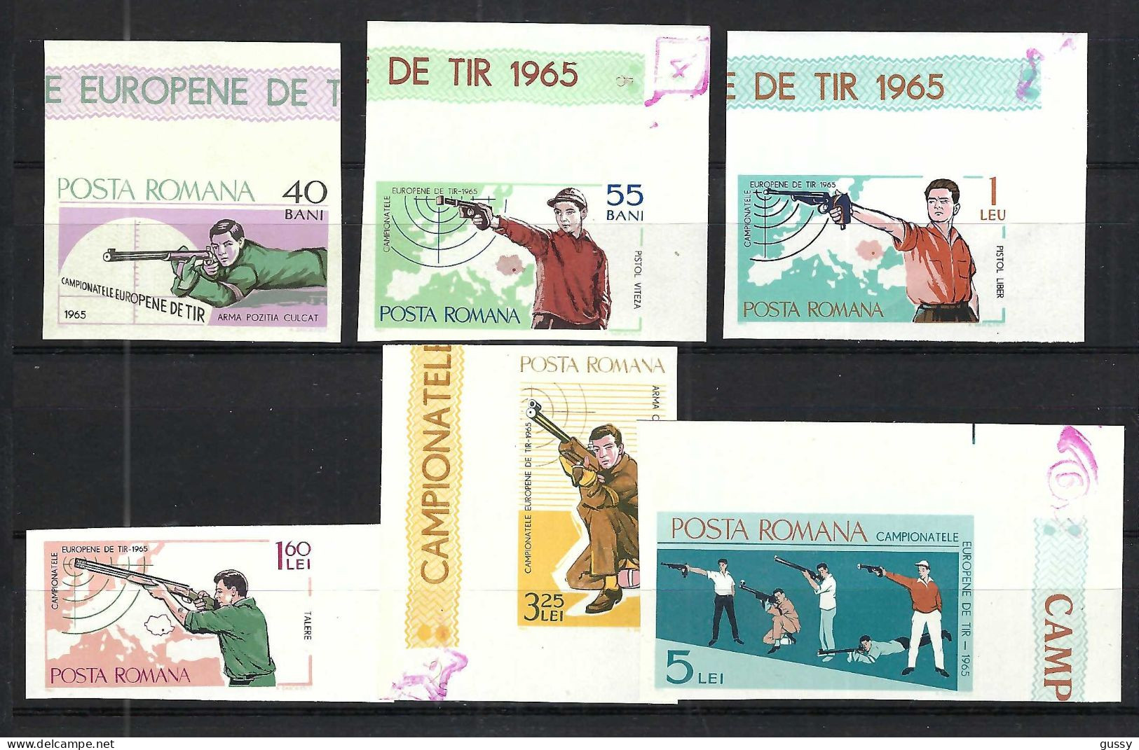 ROUMANIE Ca.1965: Lot De ND Neufs** "SPORTS: Tir" - Shooting (Weapons)