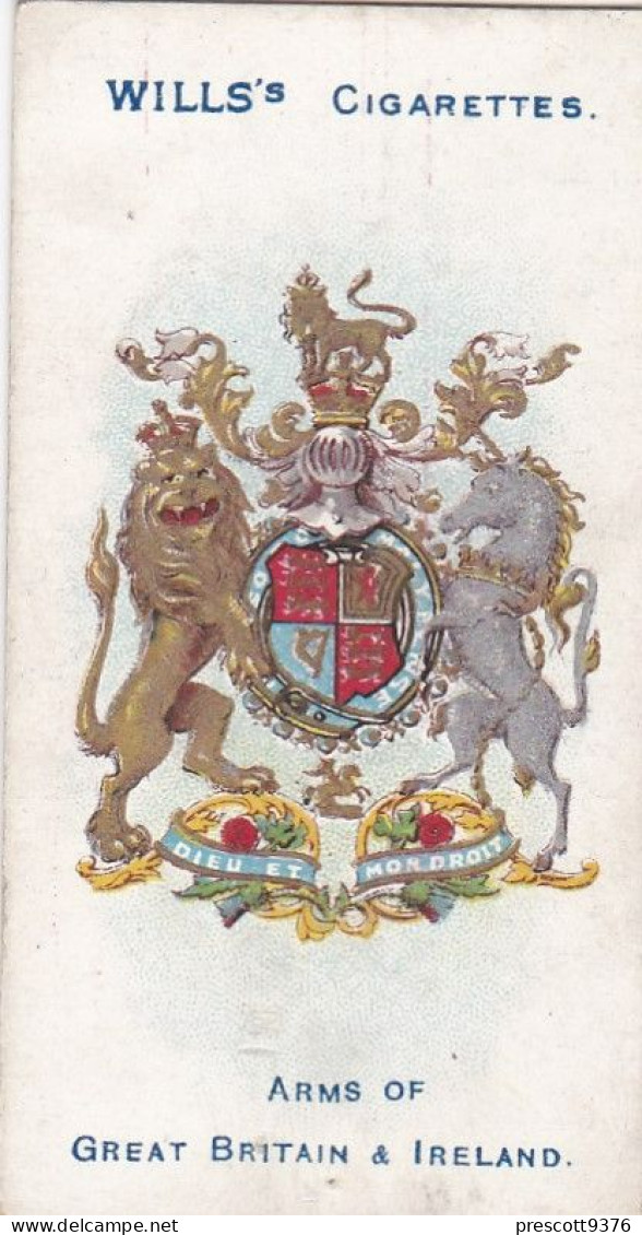 75 GREAT BRITAIN & IRELAND - Town Arms 2nd Series 1906 - Wills Cigarette Card - Original  - Antique - Wills