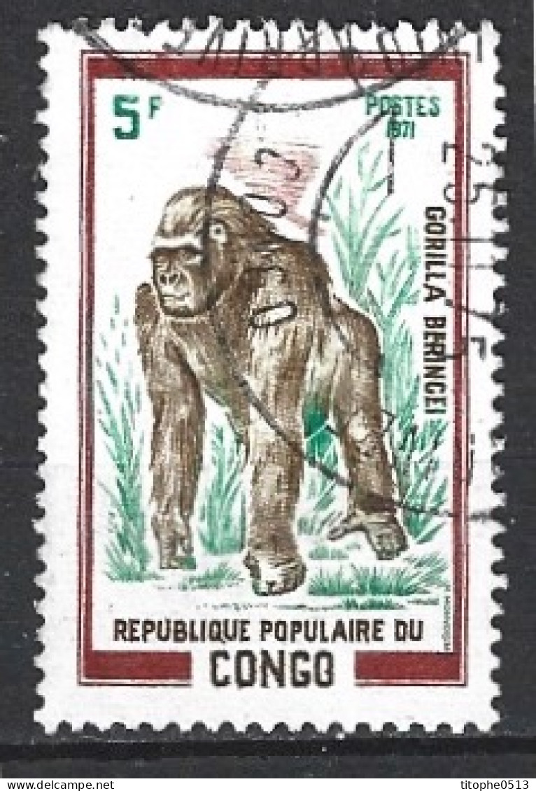 CONGO. N°322 Oblitéré De 1972. Gorille. - Gorilla's