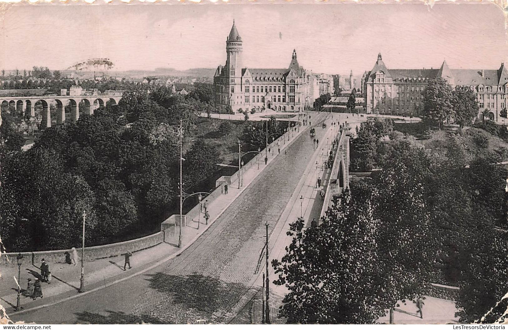 LUXEMBOURG - Avenue Et Le Pont Adolphe - Carte Postale Ancienne - Luxemburgo - Ciudad