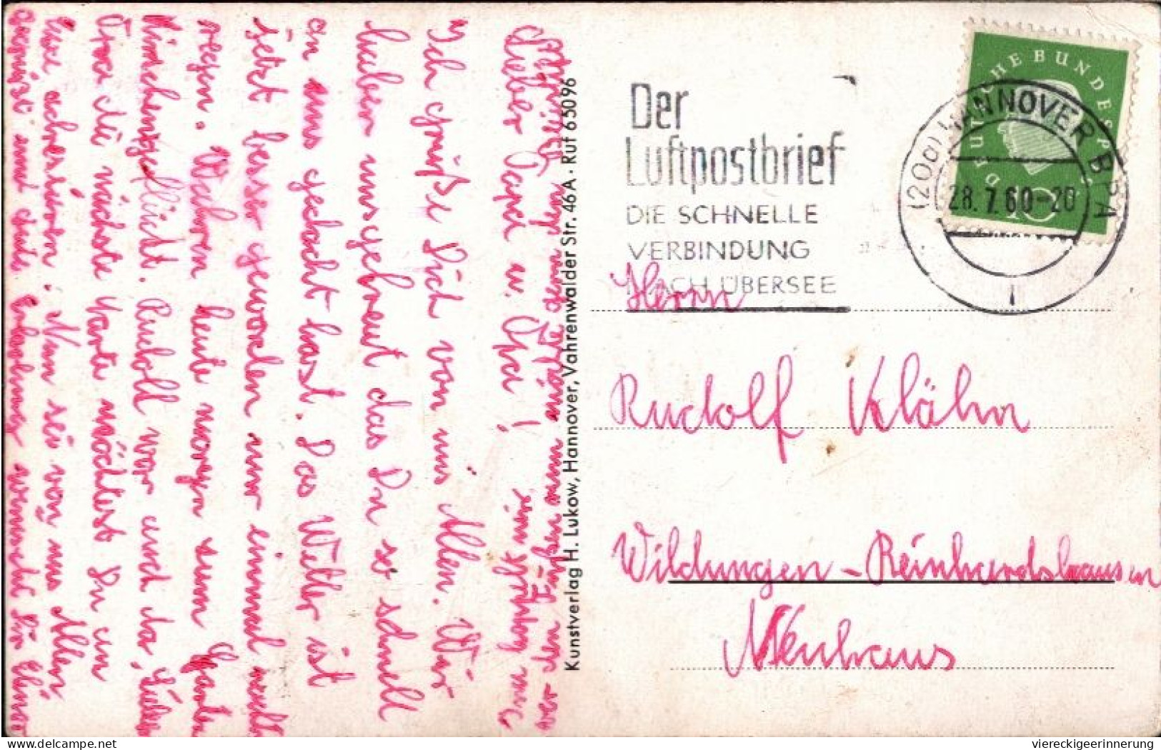 ! 1960 S/w Ansichtskarte Hannover Ricklingen, Volksschule Martensplatz - Hannover