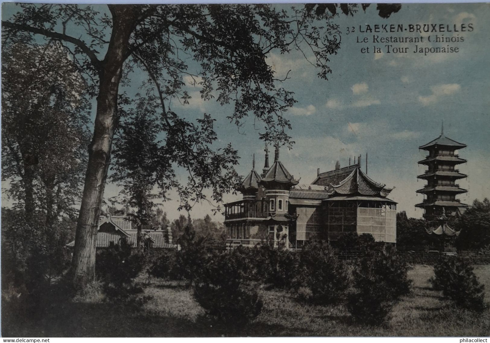 LAEKEN // Le Restaurant Chinois Et La Tour Japonaise  Niet Standaard Zicht - Diff View 1913 - Laeken