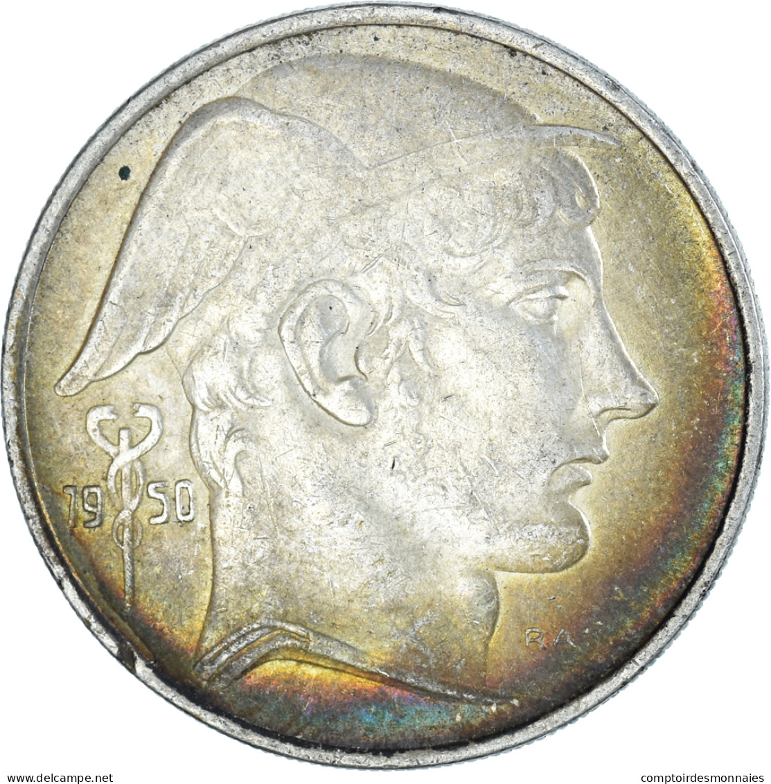 Monnaie, Belgique, 20 Francs, 20 Frank, 1950, TTB, Argent, KM:140.1 - 20 Franc