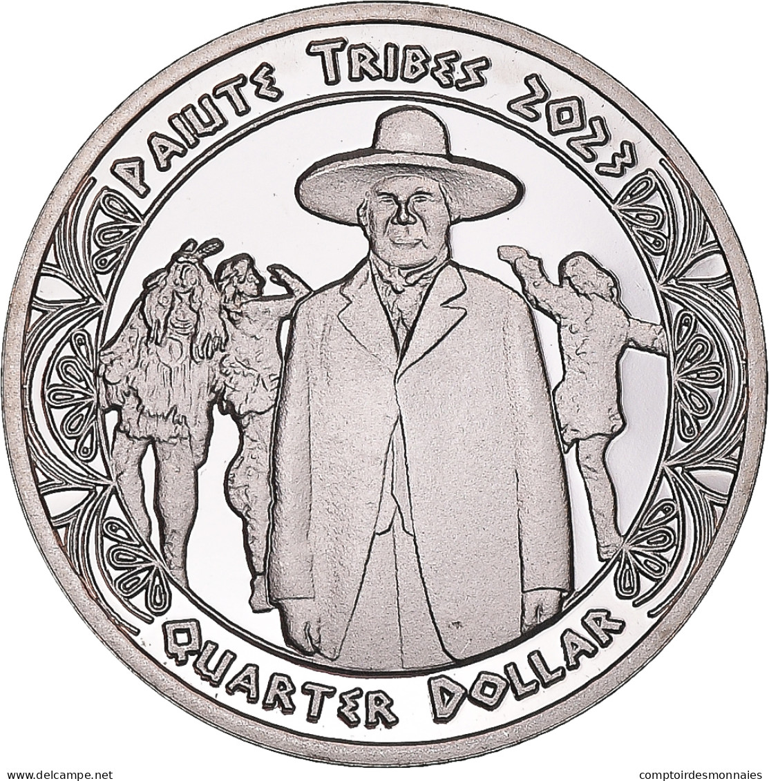 Monnaie, États-Unis, Quarter Dollar, 2023, Tribus Des Amérindiens.Paiute - Conmemorativas