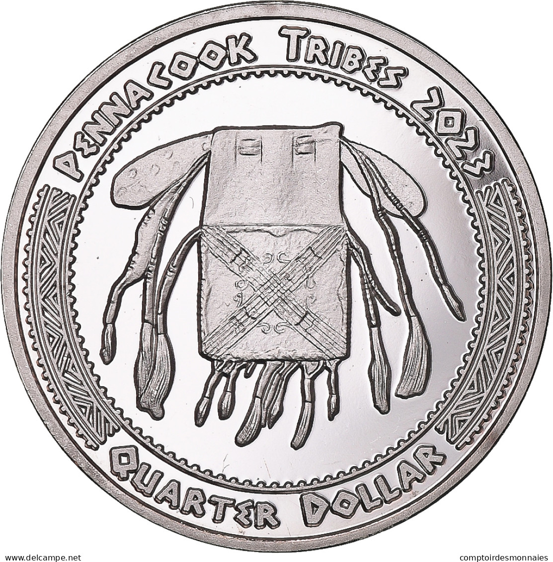Monnaie, États-Unis, Quarter, 2023, Tribus Des Amérindiens.Pennacook - Commemoratifs