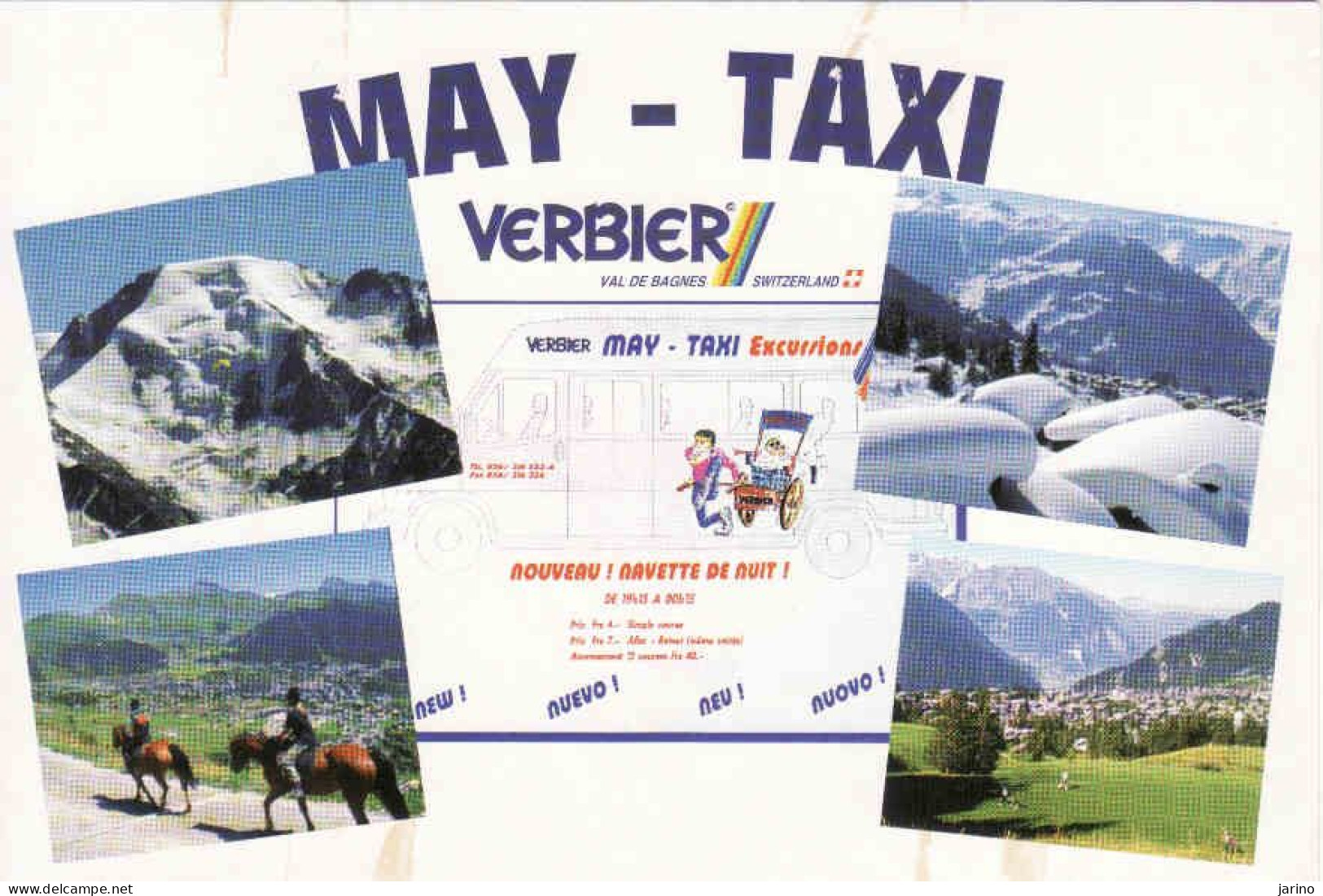 Switzerland, VS Valais, Sembrancher, Verbier - Val De Bagnes, May - Taxi Rxcussions, Ungebraucht - Sembrancher