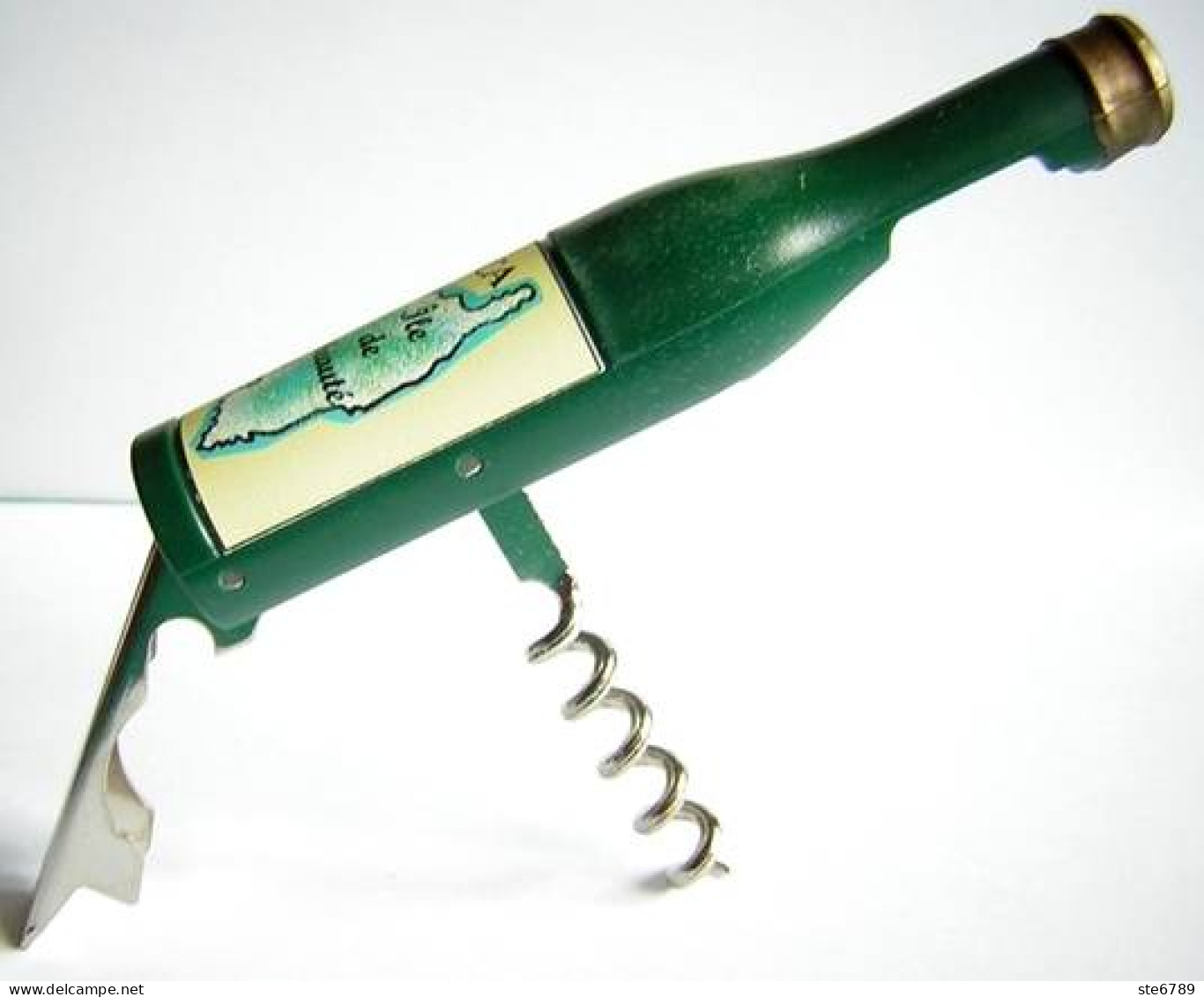 TIRE BOUCHON DECAPSULEUR En Forme De Bouteille De VIN ( Vert) - Bottle Openers