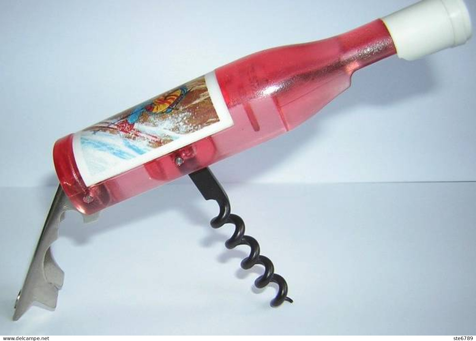 TIRE BOUCHON DECAPSULEUR MAGNET En Forme De Bouteille De VIN Rosé - Bottle Openers