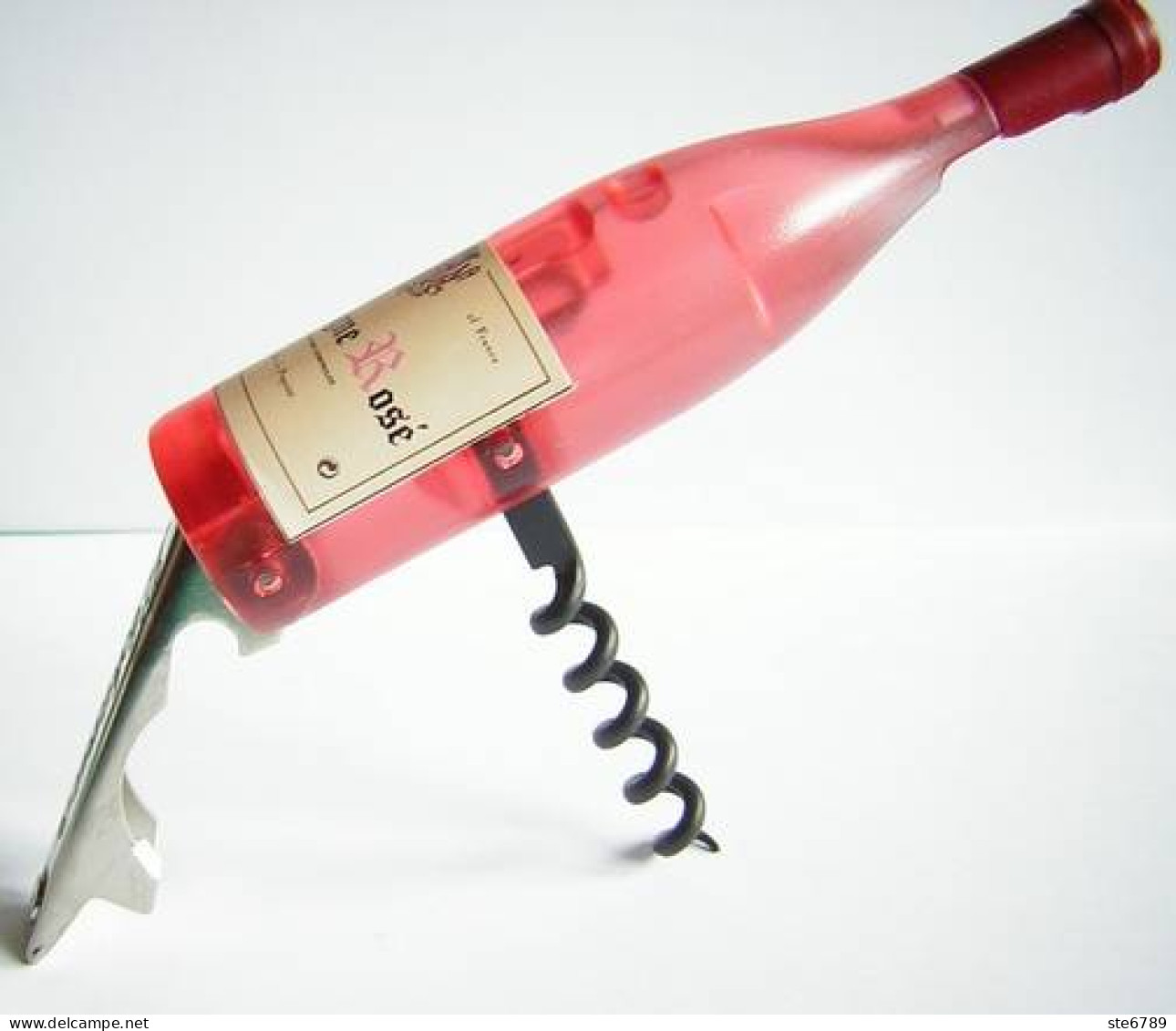 TIRE BOUCHON DECAPSULEUR MAGNET En Forme De Bouteille De BOURGOGNE Rosé - Bottle Openers