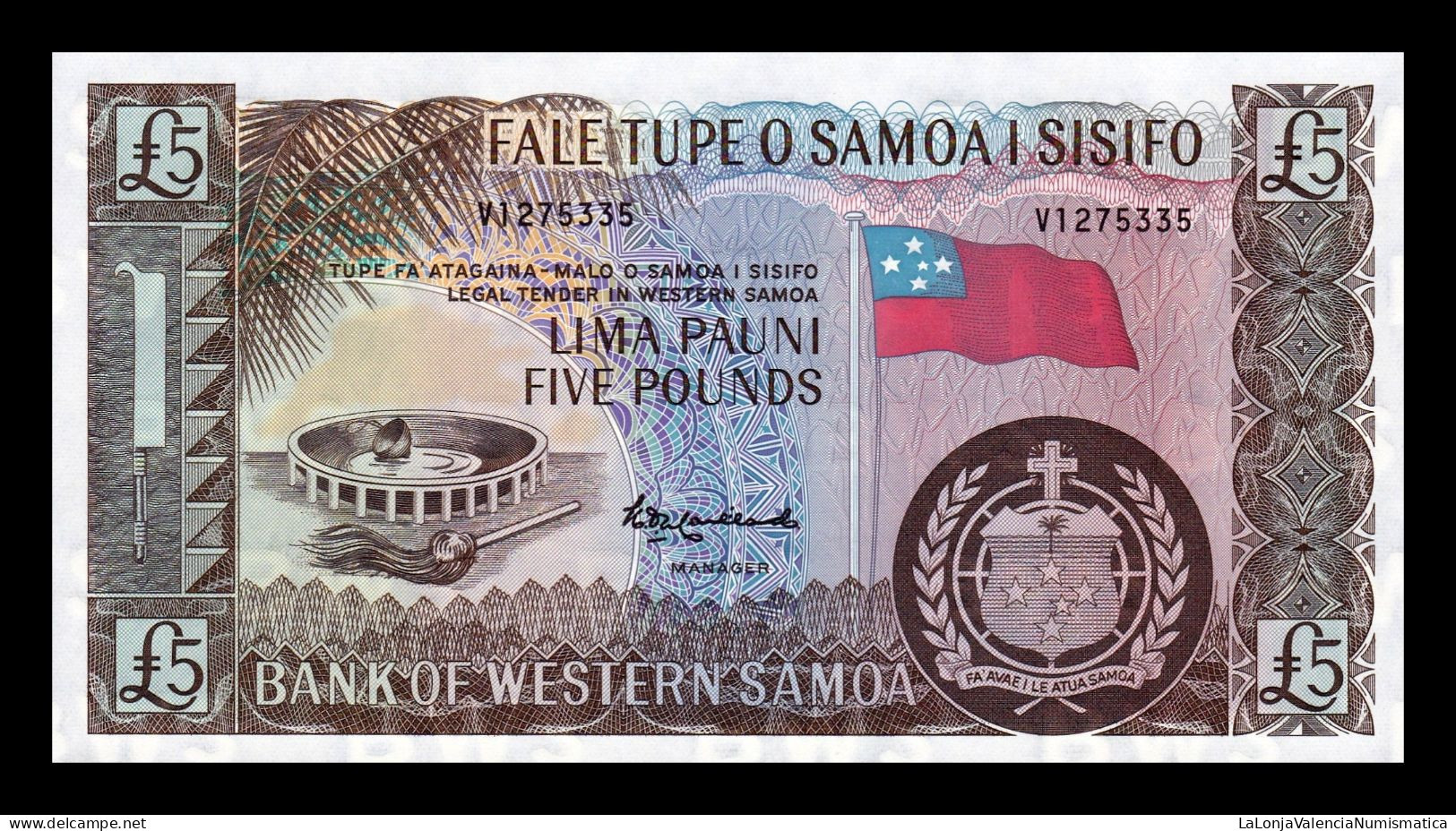 Samoa Bundle Taco 100 Banknotes 5 Pounds 1963 (2020) Pick 15Cs Sc Unc - Samoa
