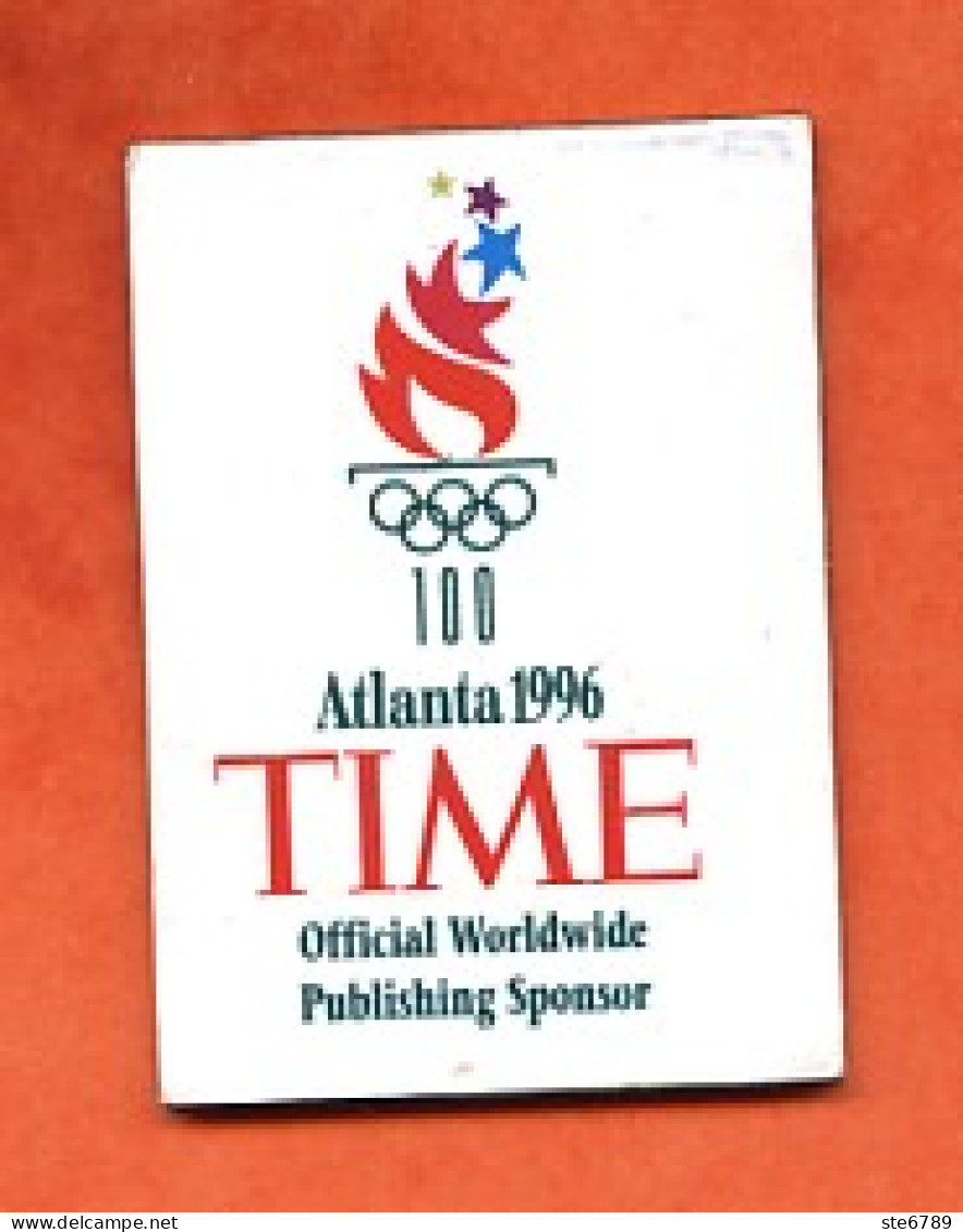 Magnet  TIME Journal Atlanta 1996 Sponsor JO Jeux Olympiques - Magnetos