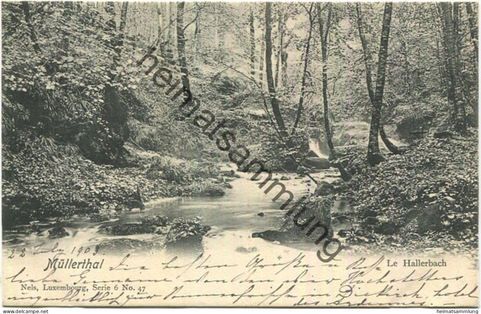 Luxembourg - Müllerthal - Le Hallerbach - Verlag Nels Luxemburg Gel. 1903 - Müllerthal