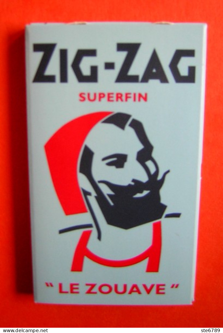 Bloc Papier à Cigarettes Marque ZIG ZAG LE ZOUAVE Bleu Gomme Superfin - Altri & Non Classificati