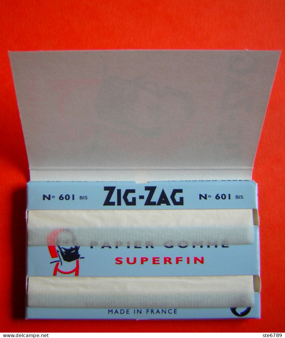 Bloc Papier à Cigarettes Marque ZIG ZAG LE ZOUAVE Bleu Gomme Superfin - Sonstige & Ohne Zuordnung
