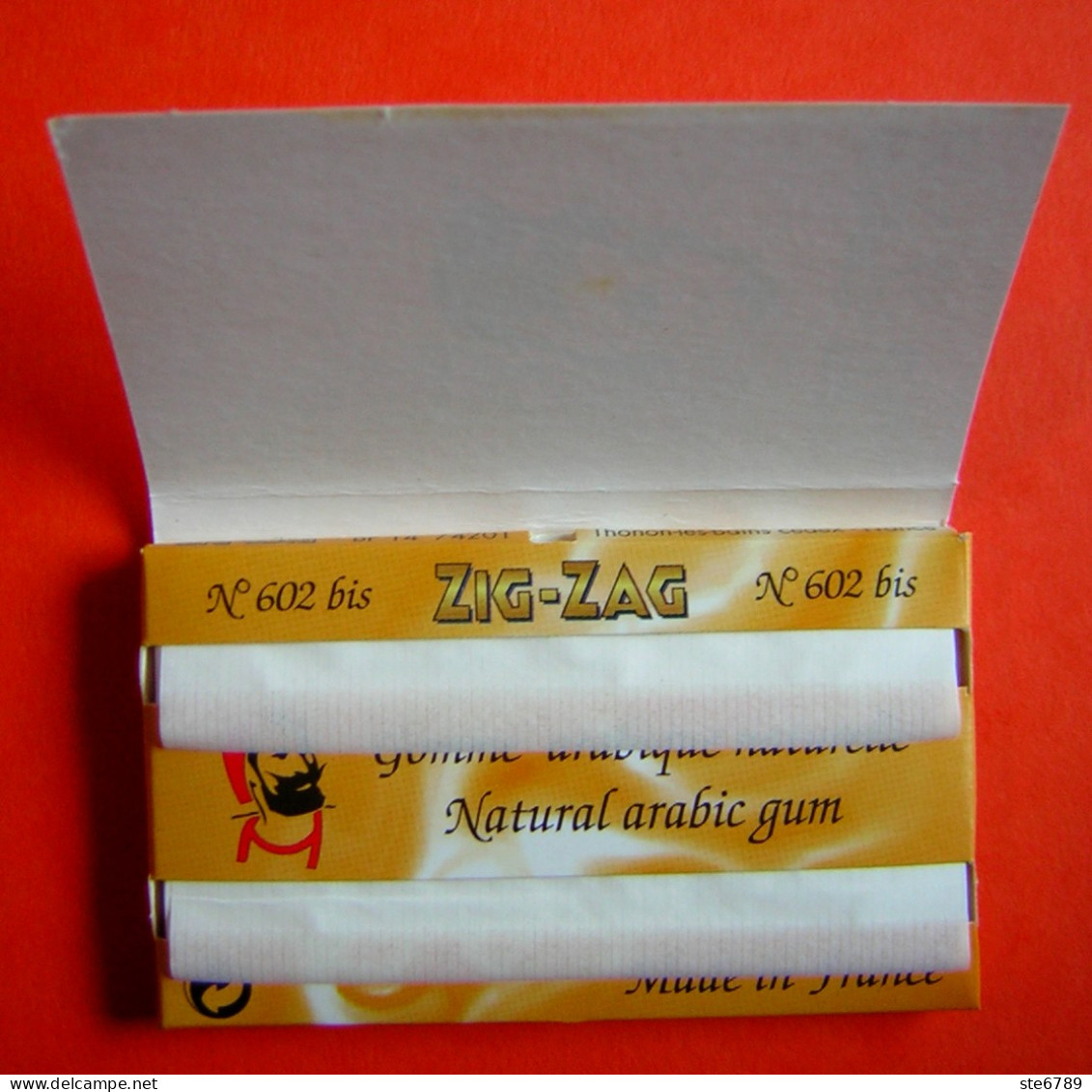 Bloc Papier à Cigarettes Marque ZIG ZAG LE ZOUAVE  Natural Arabic Gum - Altri & Non Classificati