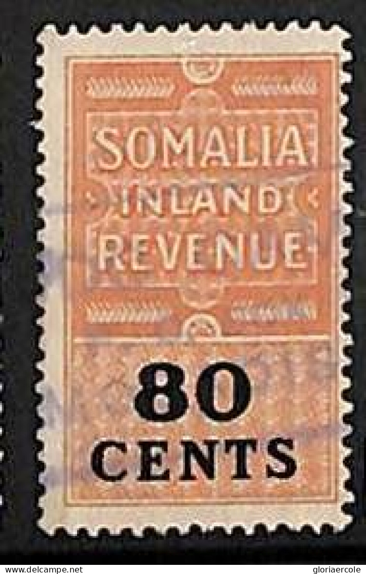 ZA0181b4  - Italian Colonies SOMALIA - STAMPS - FISCAL STAMPS Revenue - USED - Somalia