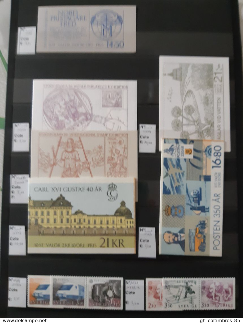 Lot De Timbres Neufs De Suède - Collections (sans Albums)