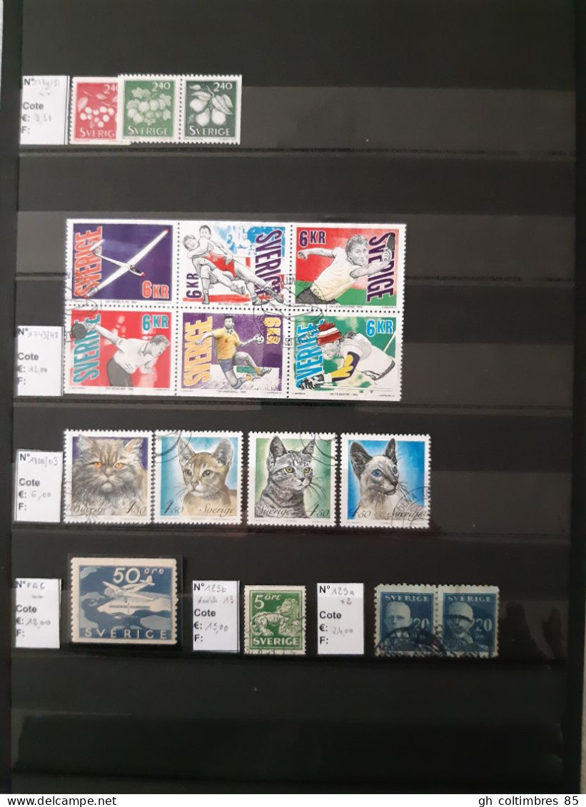 Lot De Timbres Neufs De Suède - Collections (sans Albums)