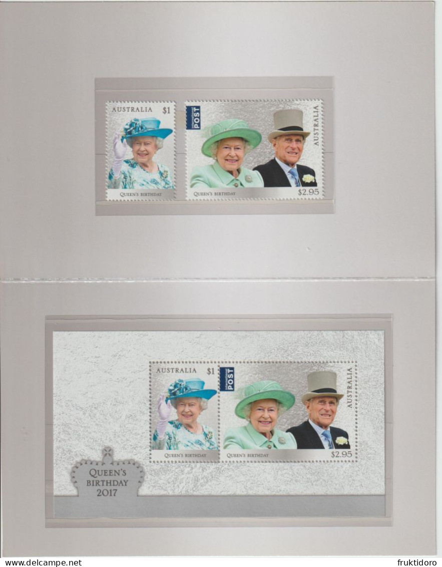 Australia Presentation Pack Mi Block 411 - Mi 4611-4612 Birthday Of Queen Elizabeth II - 2017 - Neufs