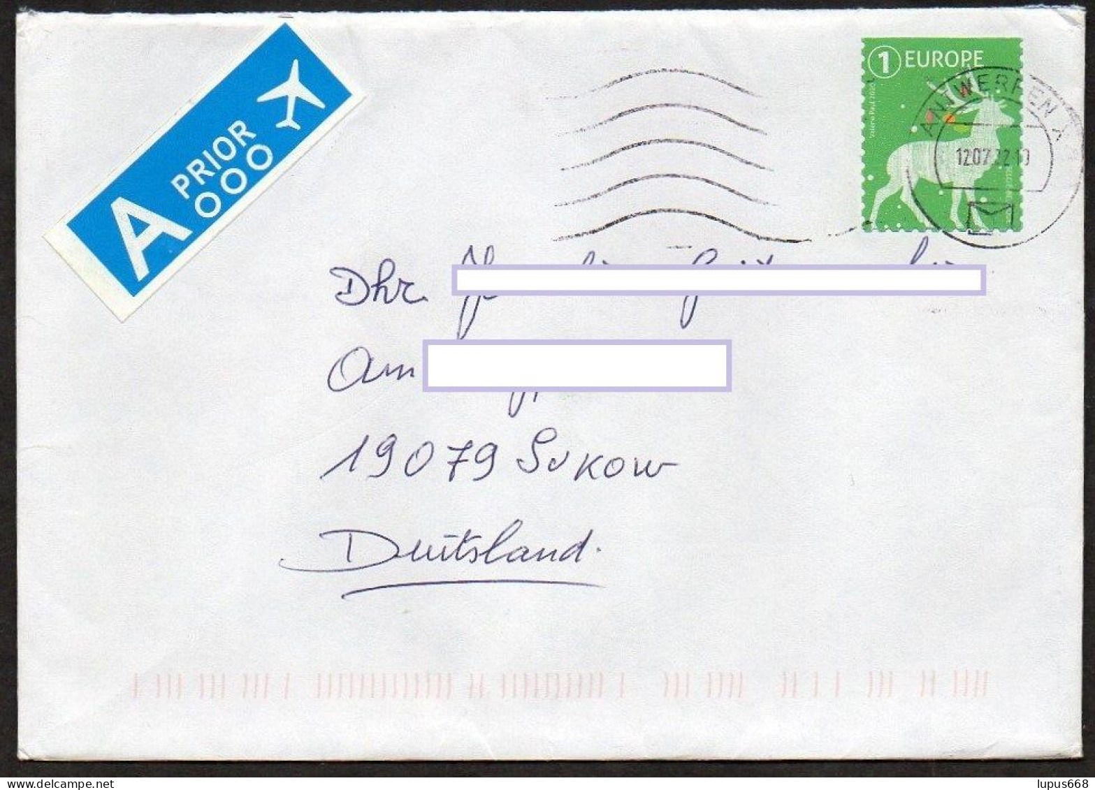 Belgien 2020 MiNr. 5021 Do  Weihnachten   ; Brief/lettre In Die BRD - Storia Postale