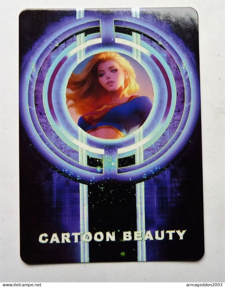 CARTE SEXY GIRL MANGA MINT HOLO PRISM Girl Waifu Supergirl - Marvel