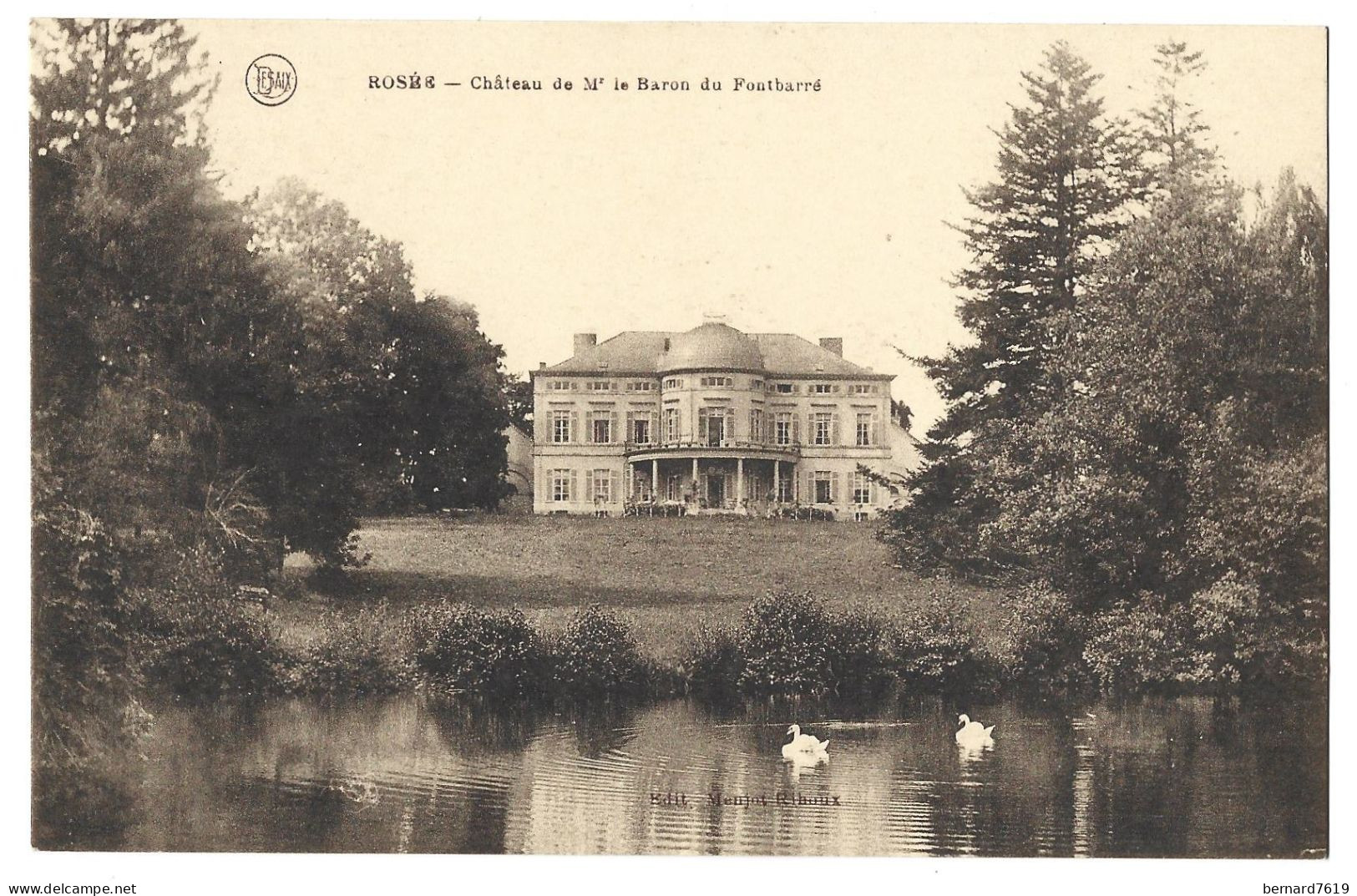 Belgique  -  Rosee -  Chateau De Mr  Le Baron   Du Fontbarre - Florennes