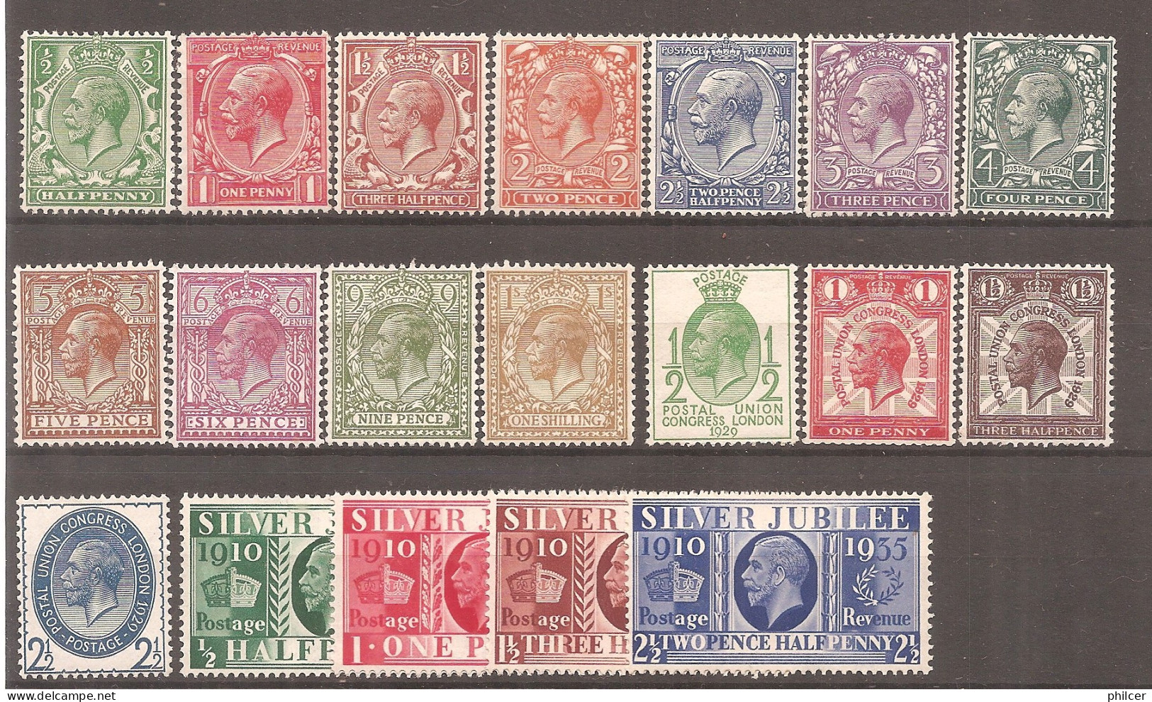 Great Britain, 1912, MH And MNG - Ongebruikt