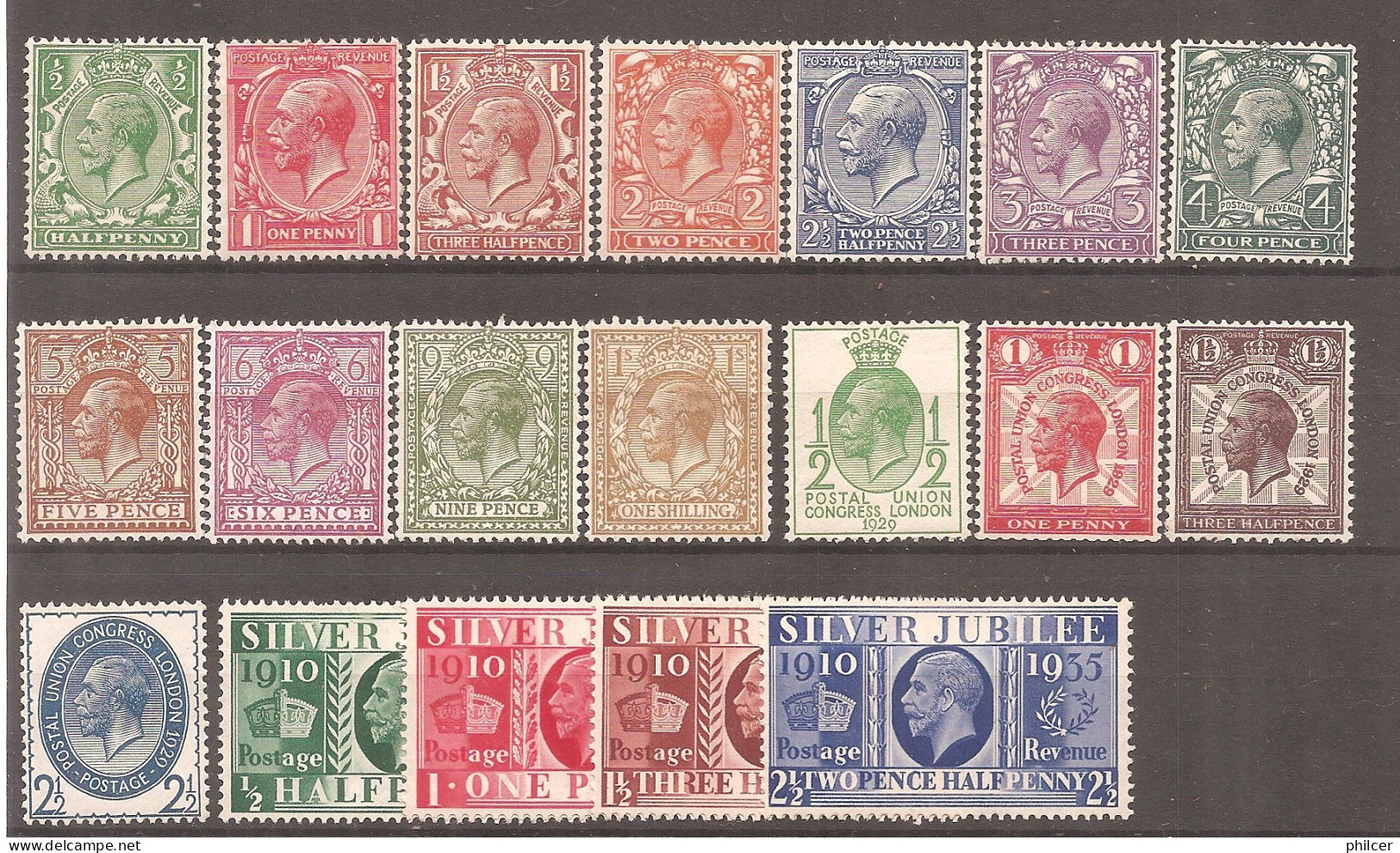 Great Britain, 1912, MH And MNG - Ungebraucht