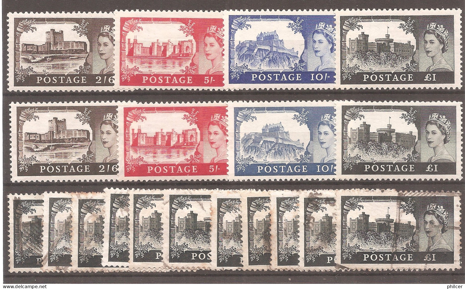 Great Britain, 1955, # 536/9, MNG And Used - Usati