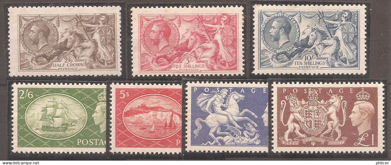 Great Britain, 1913, # 399..., MNG And MH - Unused Stamps