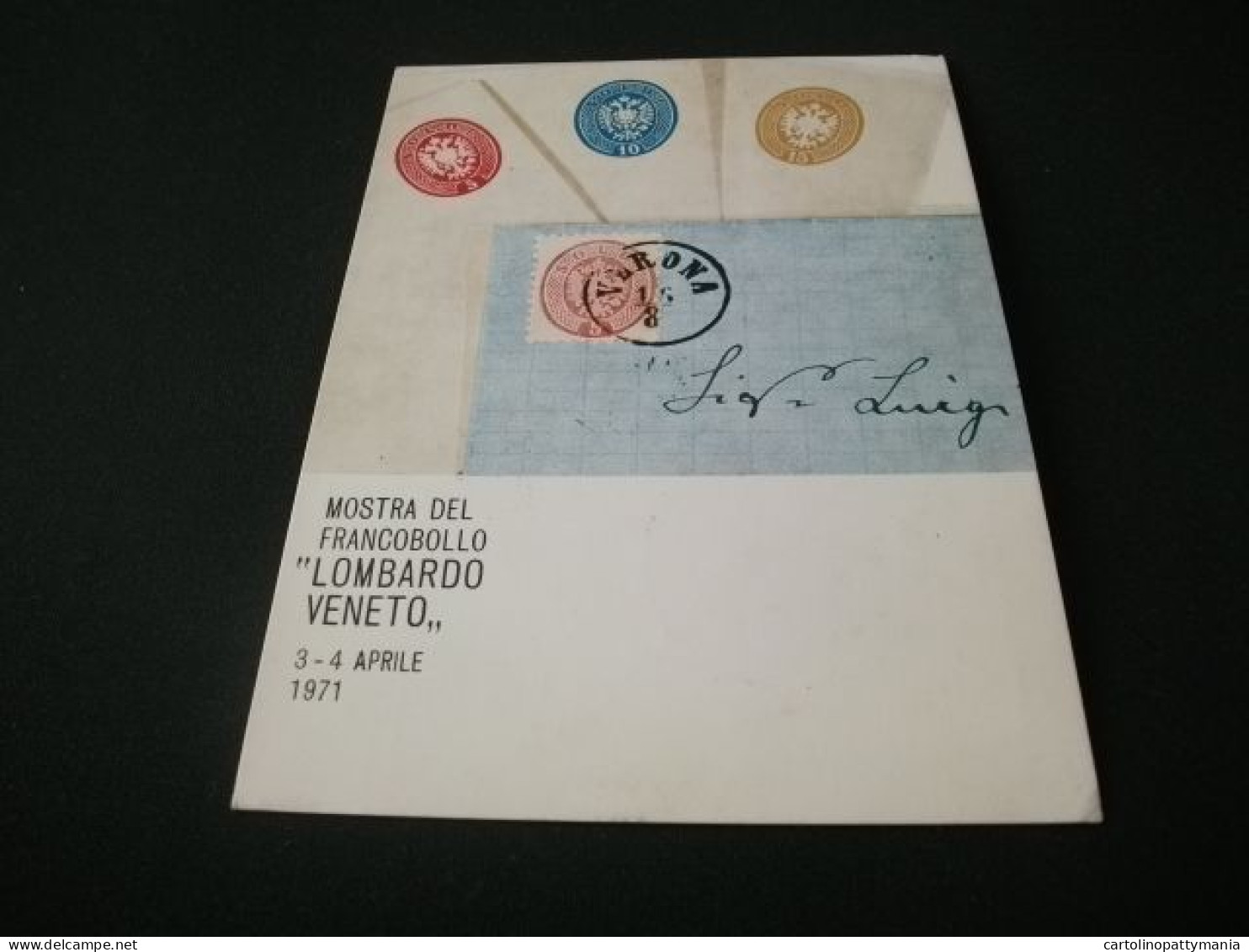 MOSTRA DEL FRANCOBOLLO LOMBARDO VENETO 1971 XXXVII MANIFESTAZIONE FILATELICA VERONESE - Timbres (représentations)