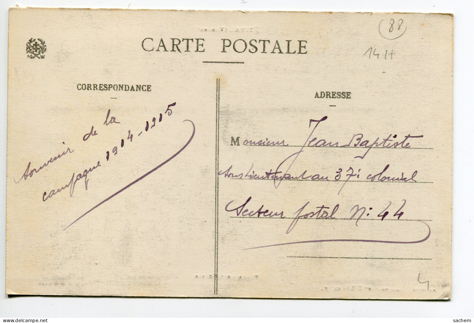 88 ETIVAL CLAIREFONTAINE Vilageois Place De L'Eglise No 8756 édit Weick  - écrite En  1915         D02 2019  - Etival Clairefontaine
