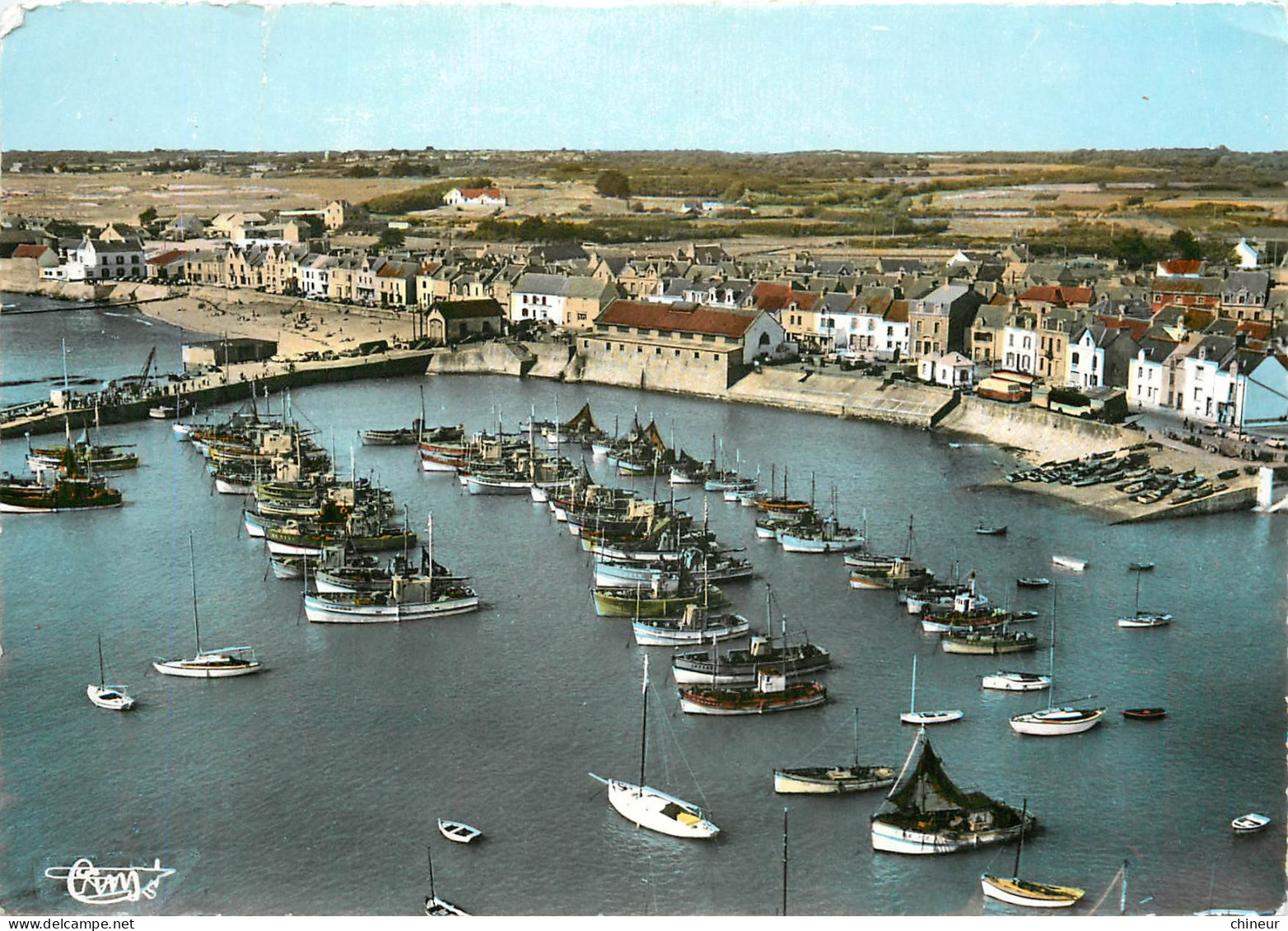 LA TURBALLE VUE AERIENNE SUR LE PORT  - La Turballe