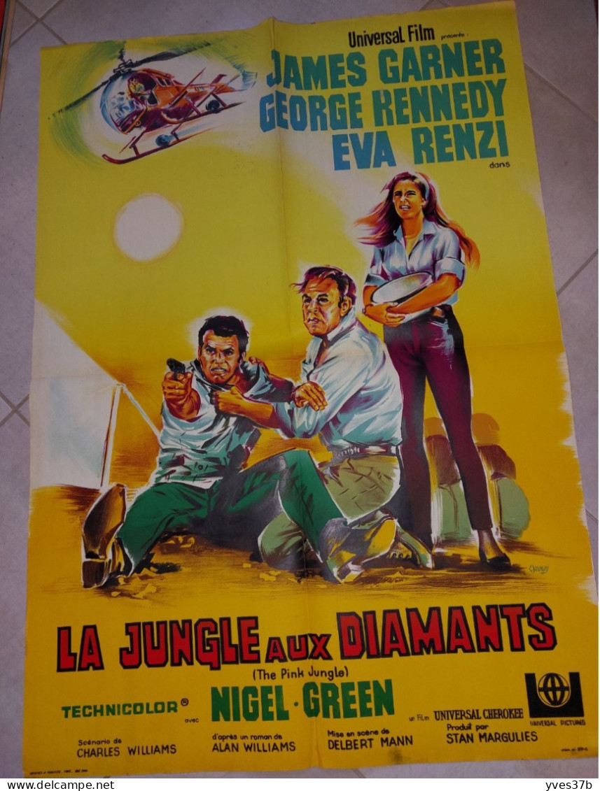 "La Jungle Aux Diamants" J. Garner, G. Kennedy, Eva Rinzi...1968 - 60x80 - TTB - Affiches & Posters