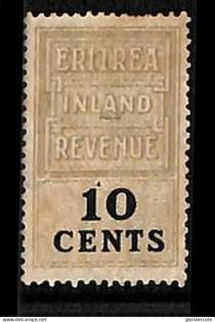 ZA0181f4 - British ERITREA  - STAMPS - FISCAL STAMP  Revenue - USED - Erythrée